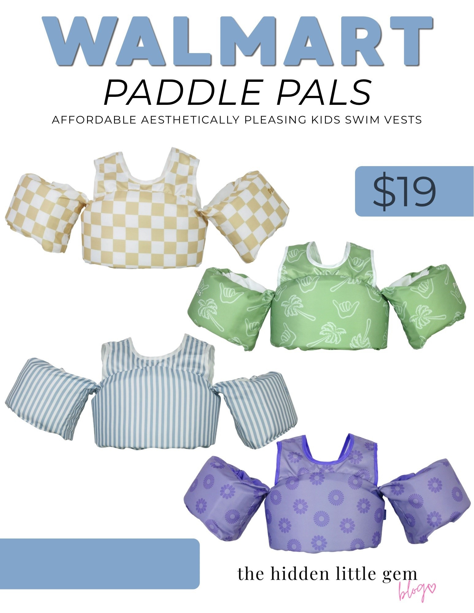 These Paddle Pals from Walmart are under $20 and honestly the cutest ones I’ve found. After trying so many floaties, this style is hands down my favorite. They give me the most peace of mind in the water. Linking them below! 

#LTKSwim #LTKmomlife #LTKKids