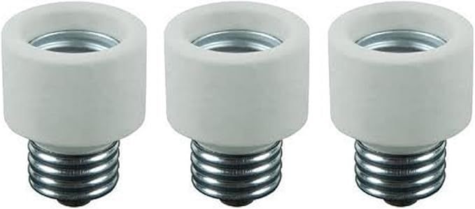 Pack Of 3 Medium Base To Medium Base Light Bulb Socket Porcelain Extender / E26 1 Inch Extension ... | Amazon (US)