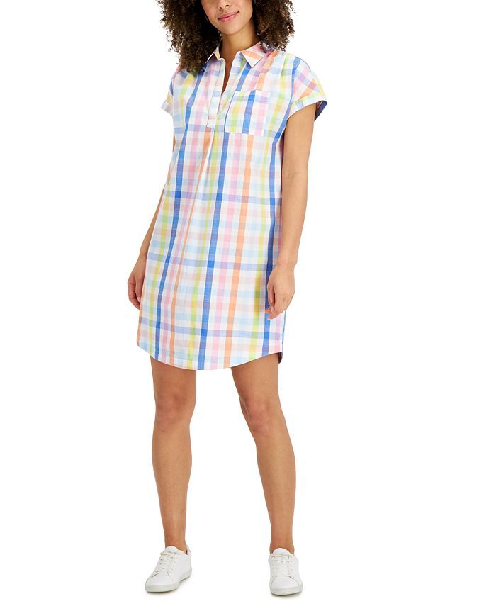 Style & Co Striped Shirtdress, Created for Macy's & Reviews - Dresses - Women - Macy's | Macys (US)