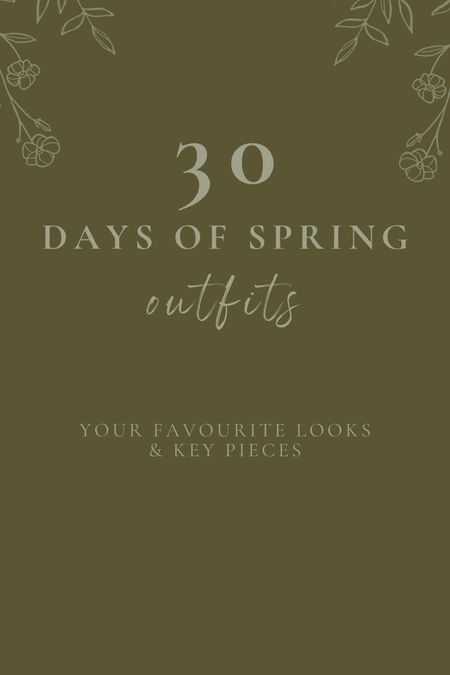 My key pieces from the 30 days of Spring outfits!

#LTKSeasonal #LTKfindsunder50 #LTKfindsunder100