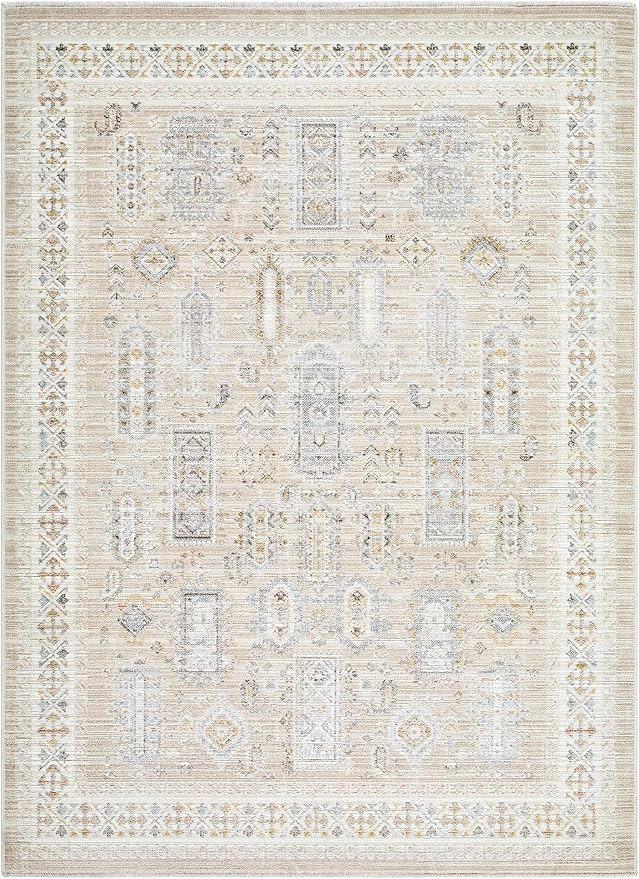 Hauteloom Alistair Living Room, Bedroom Machine Washable Area Rug - Traditional Bordered Vintage ... | Amazon (US)