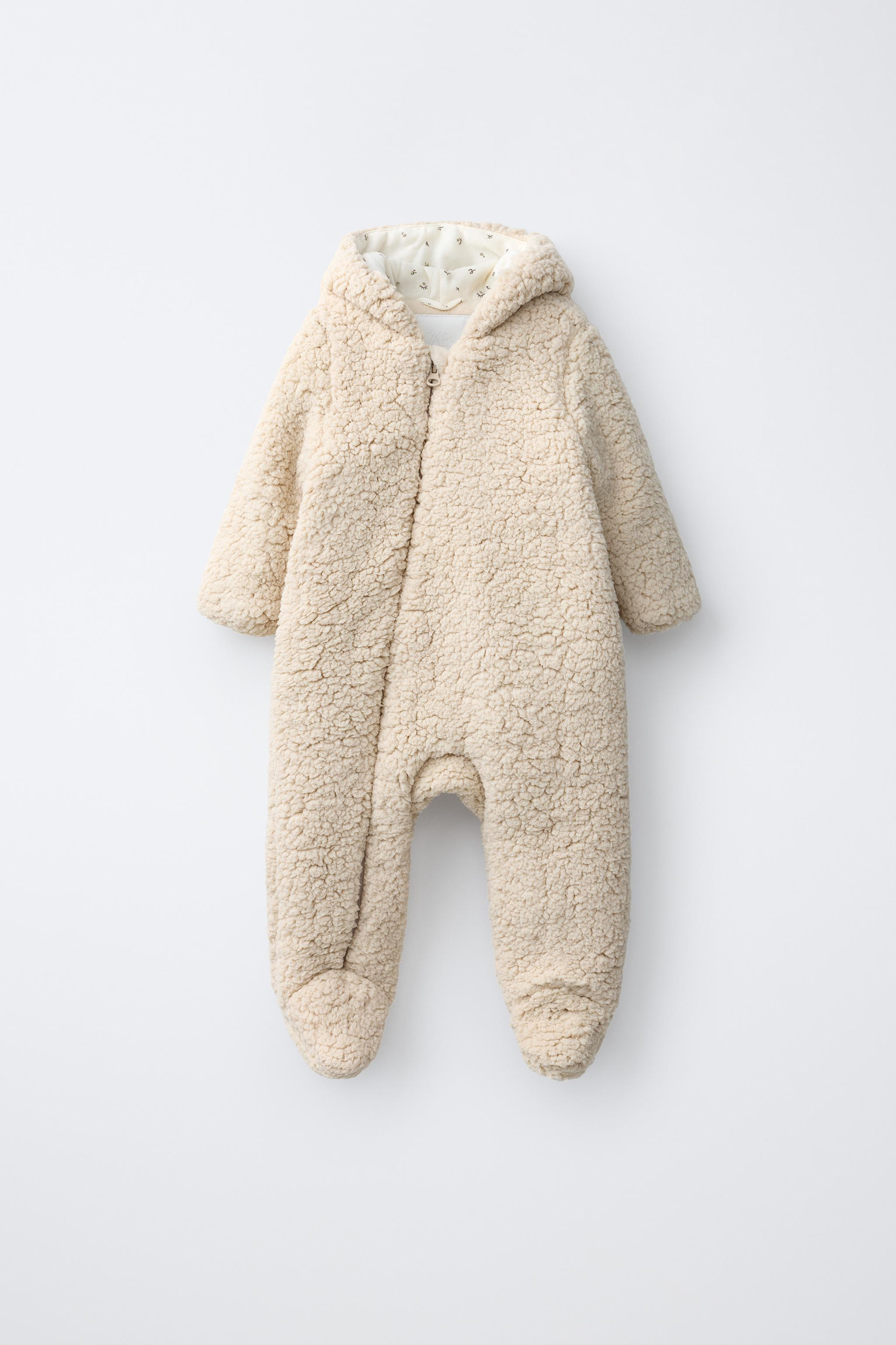 SHERPA HOODIE JUMPSUIT | Zara US