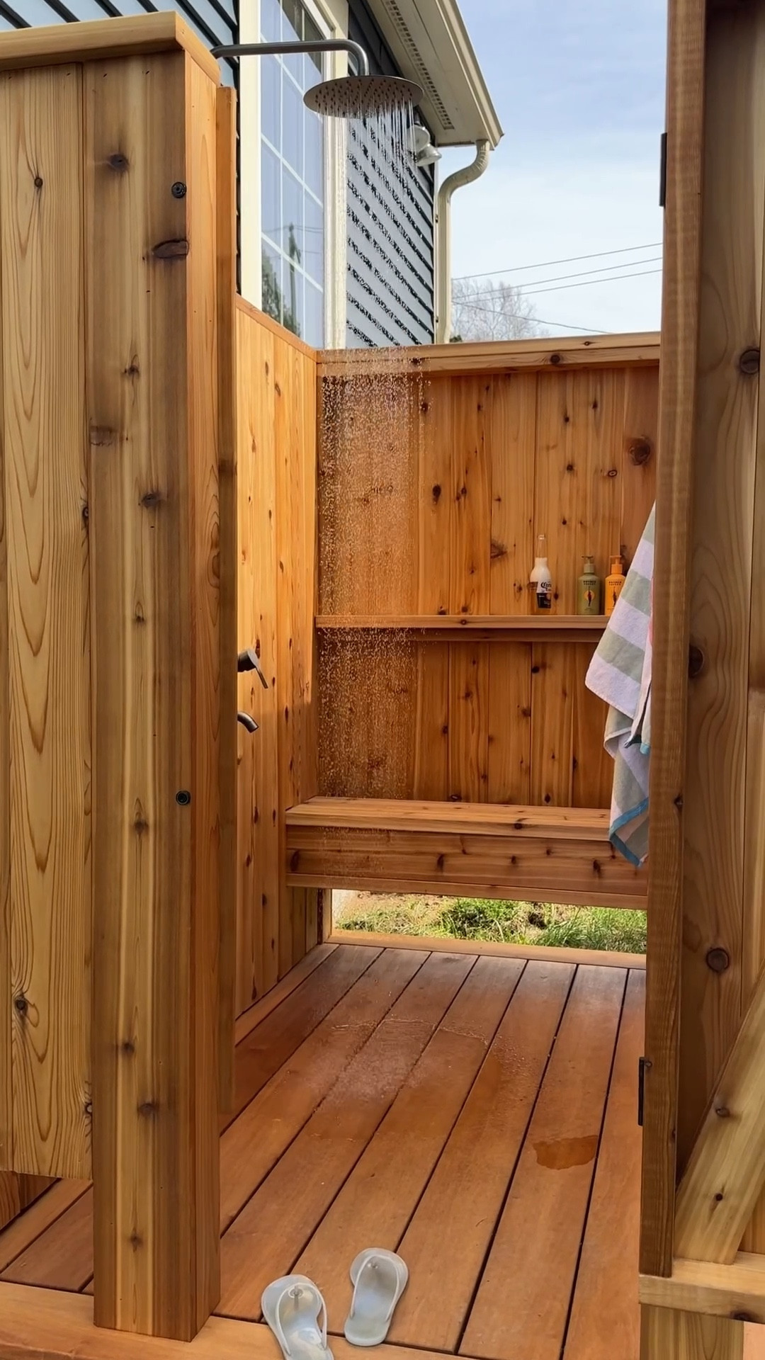 our outdoor shower is done and IS MY DREAM COME TRUE 

#LTKHome #LTKdayinmylife