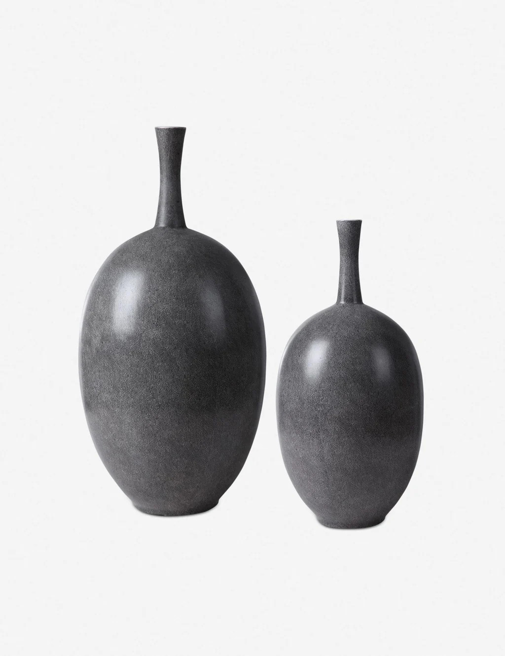 Ema Vases (Set of 2), Marbled Gray | Lulu and Georgia 