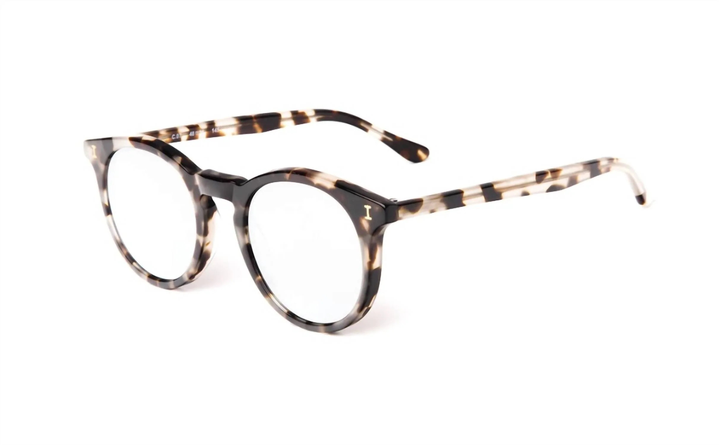 Women's Sterling Non-Polarized Round Sunglasses In White Tortoise/silver Flat Mirror | Shop Simon