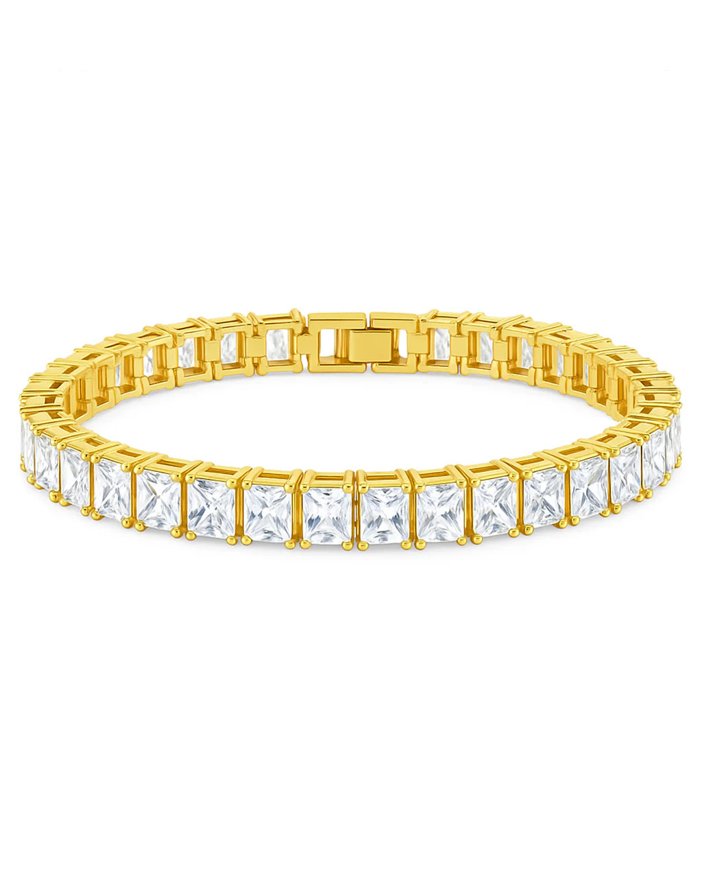 Marisol Princess Cut CZ Tennis Bracelet | Sterling Forever