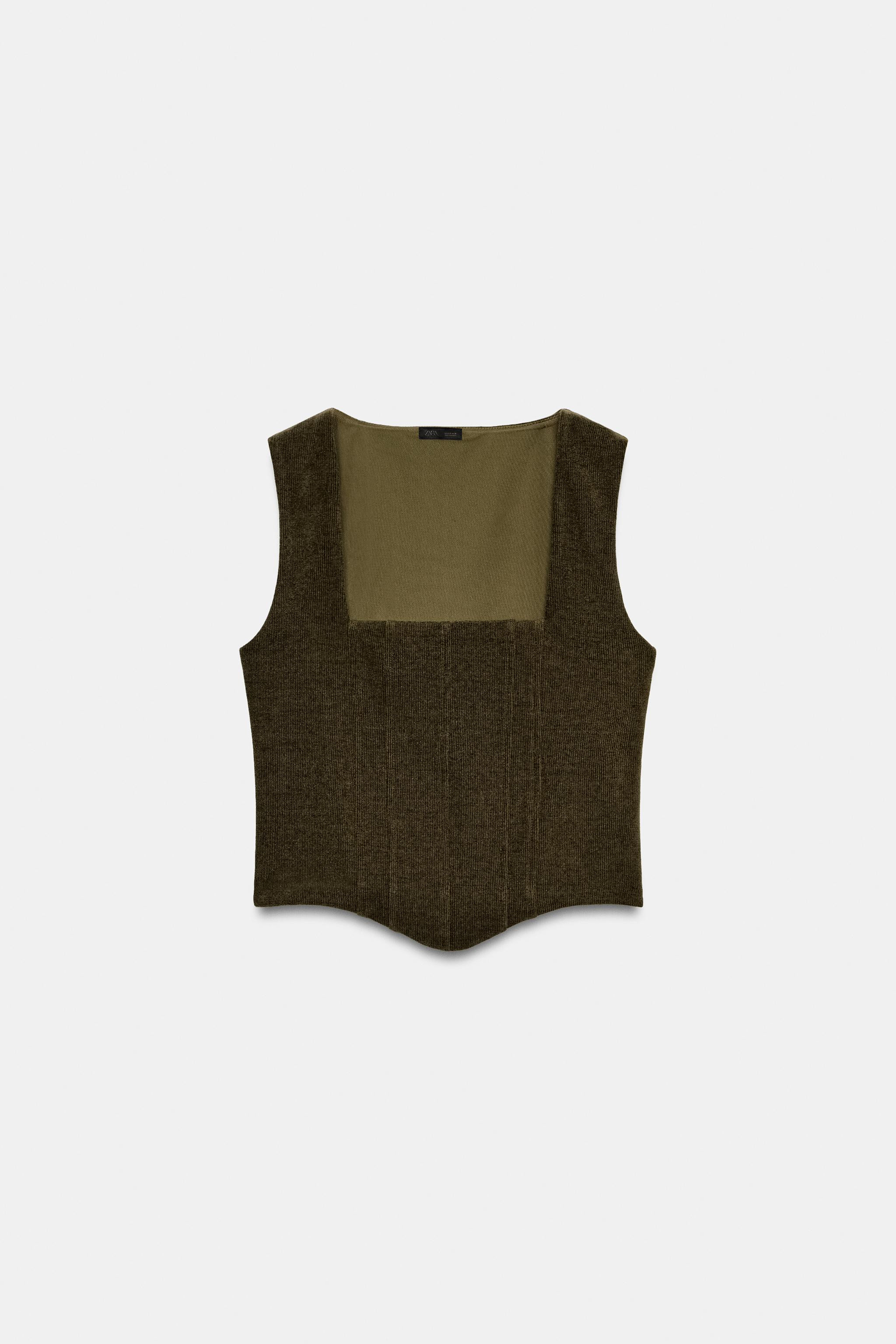 CORDUROY CORSET TOP | Zara US