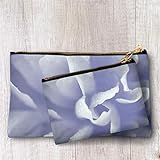 Periwinkle Blue Flower Zipper Pouch, Lavender Floral Make Up Evening Bag, Cosmetic Bag, Floral Acces | Amazon (US)