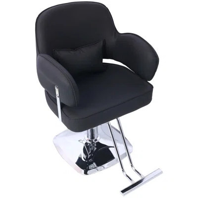 Salon Styling Chair for Hair Stylist Wide Seat, Hair Salon Chair Heavy Duty, Beauty Spa Cosmetology Shampoo Hairdressing Eq,black,square base | Wayfair North America