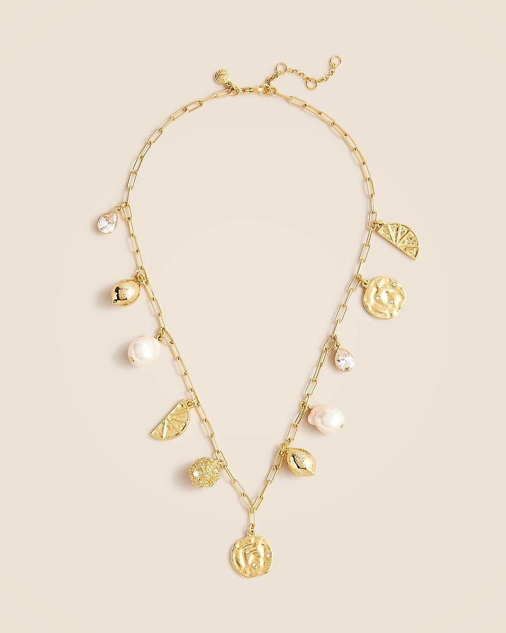 Nautical lemon charm necklace | J. Crew US