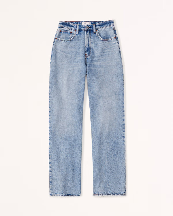 Curve Love High Rise Loose Jean | Abercrombie & Fitch (US)