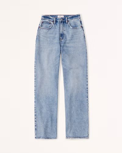 Women's Curve Love High Rise Loose Jean | Women's Bottoms | Abercrombie.com | Abercrombie & Fitch (US)