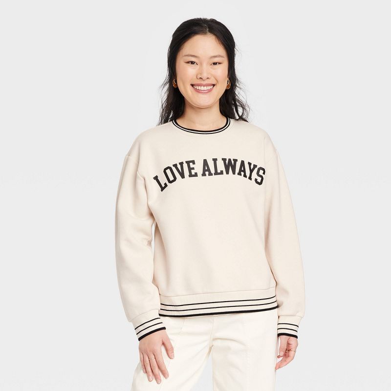 Women's Lounge Fleece Sweatshirt - A New Day™ | Target