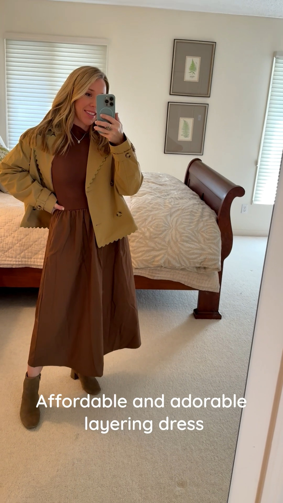 The most adorable and affordable layering dress for fall and winter! I’m really into chocolate brown this year 

#LTKFindsUnder50 #LTKWorkwear #LTKFindsUnder100