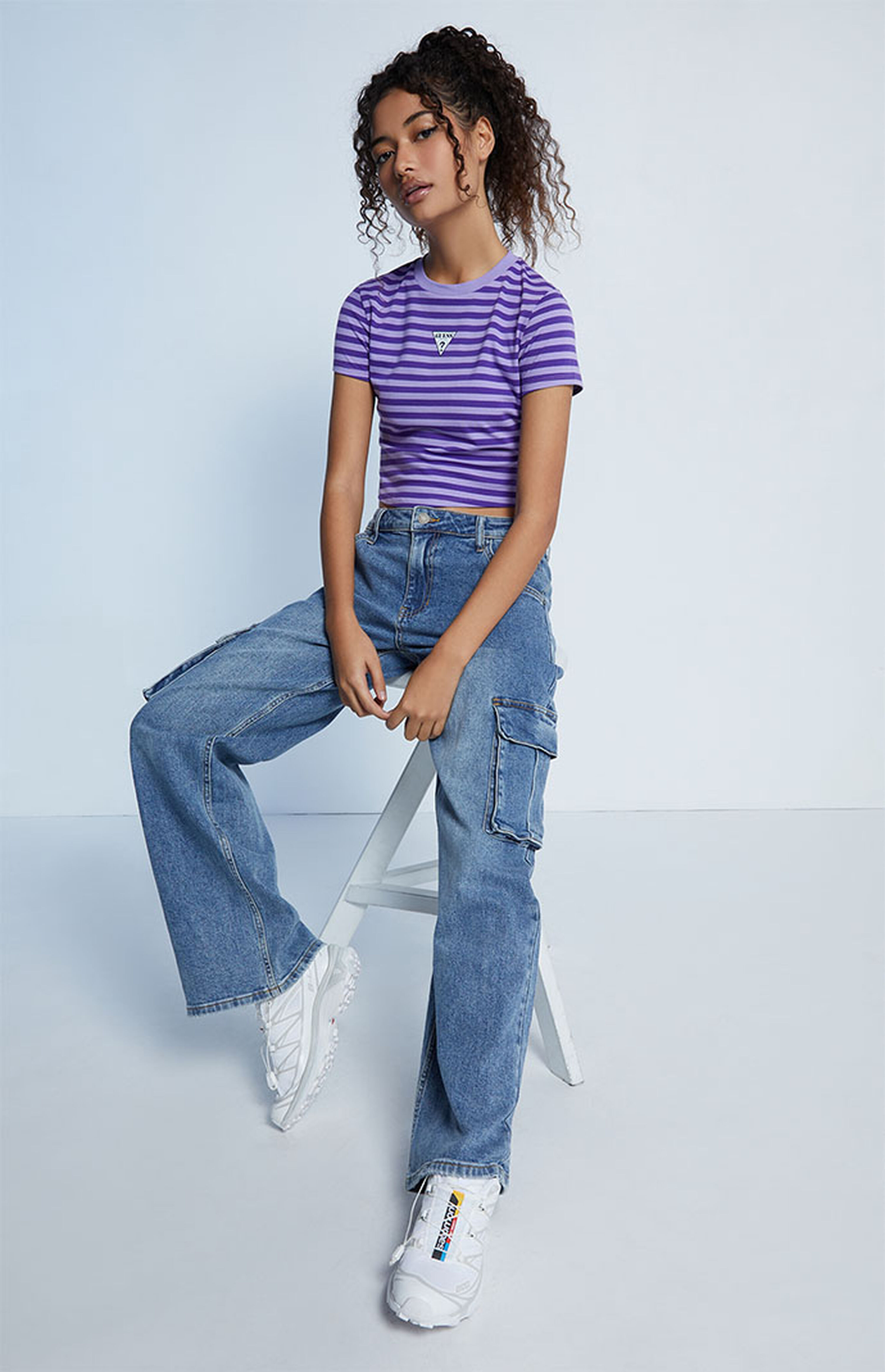 GUESS Originals KIT Medium Indigo Cargo Pants | PacSun