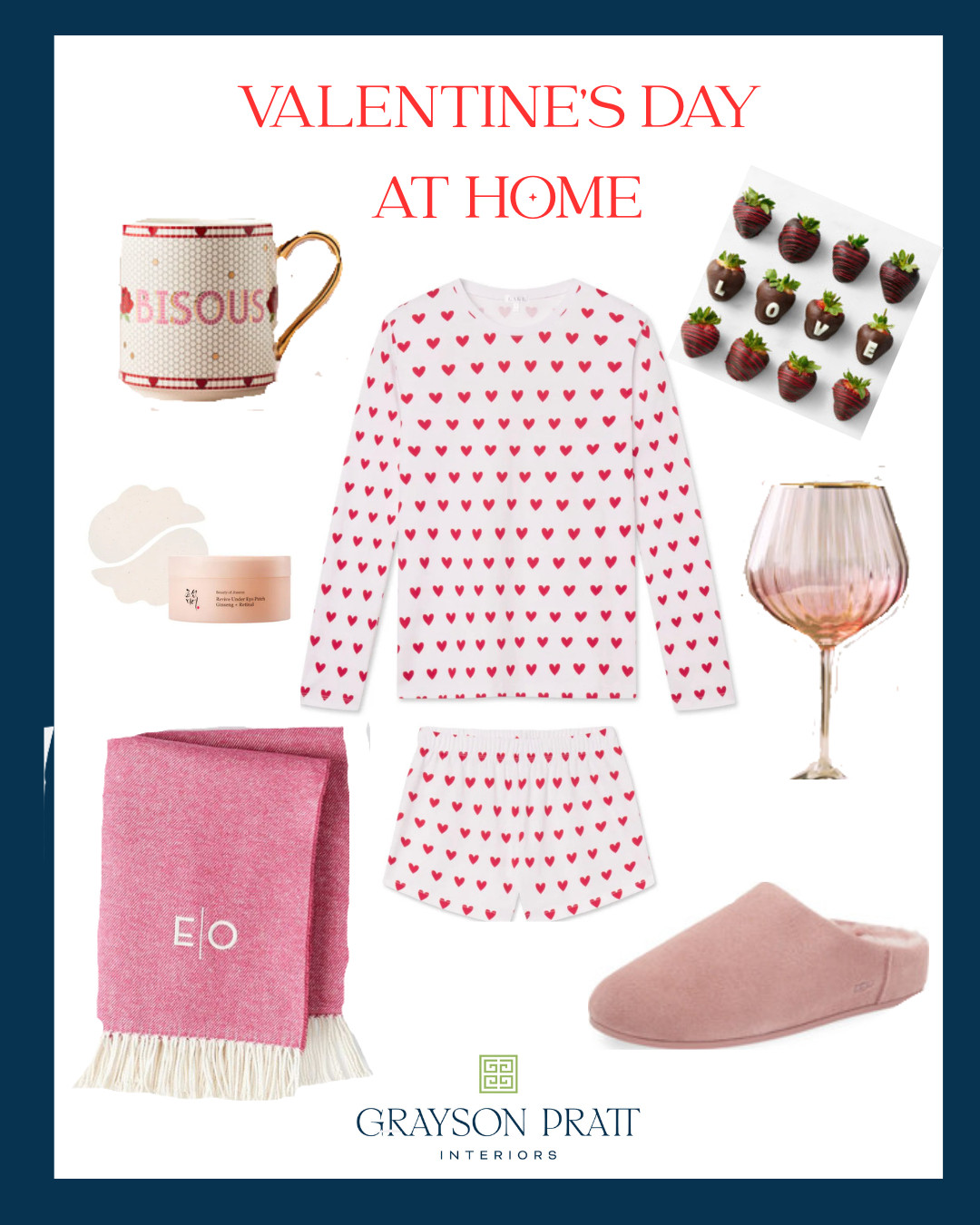 A cozy evening at home is my ideal Valentine's day - a glass of wine, pampering under-eye mask, delicious box of chocolates, and a cup of hot cocoa while snuggled in the softest PJs ever!  

 #LTKValentine #LTKSeasonal #LTKHome