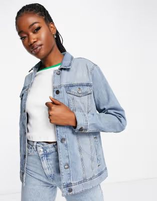 Noisy May denim jacket in light wash | ASOS (Global)