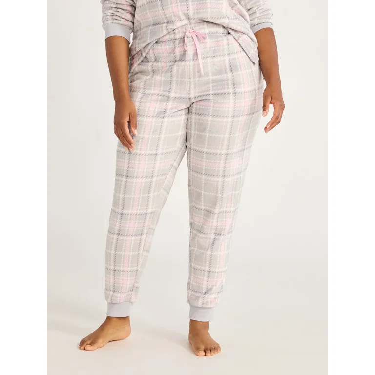 Joyspun Women's and Women's Plus Plush Sleep Jogger Pants, Sizes XS-3X | Walmart (US)