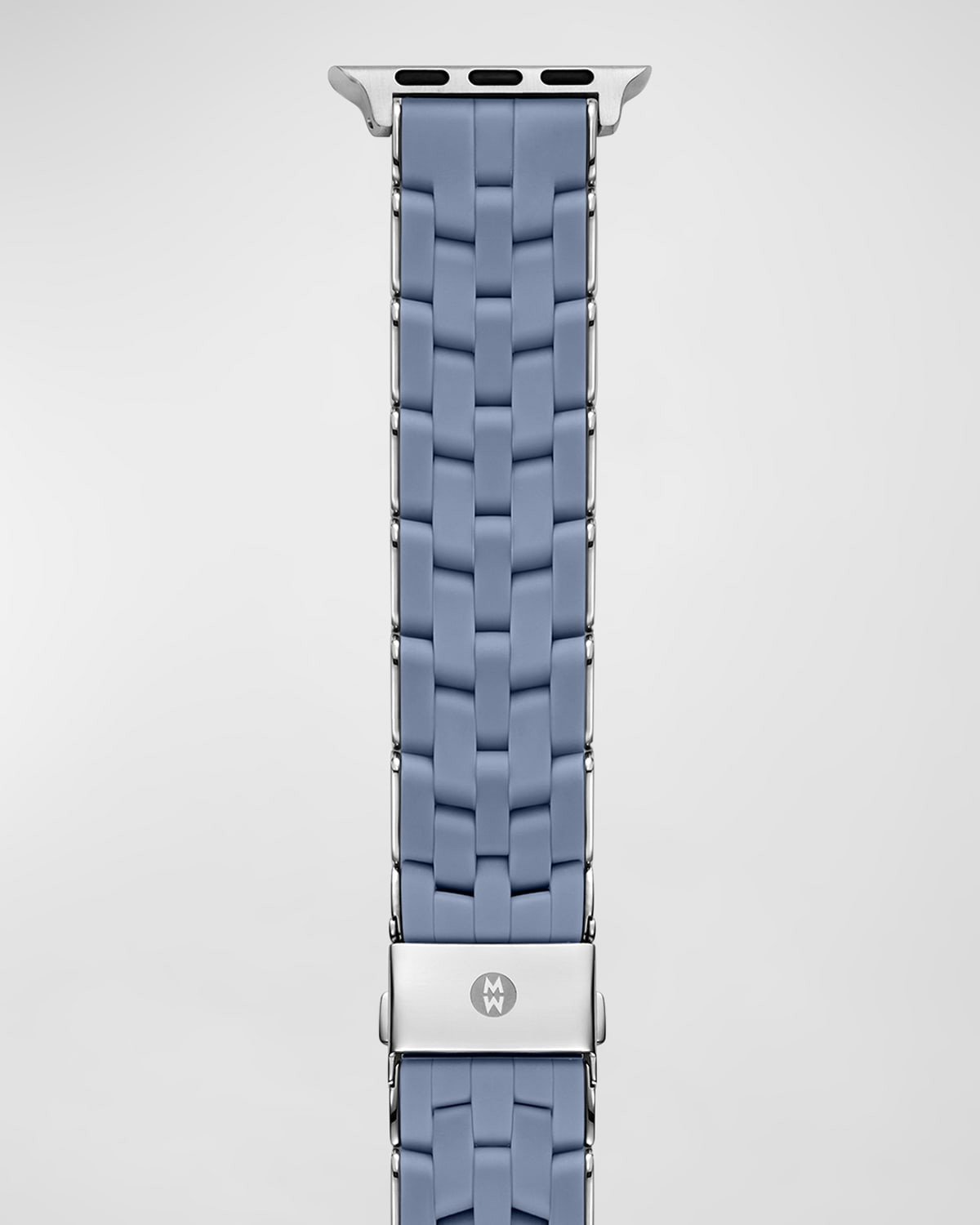 5 Link Silicone Wrapped Bracelet Band for Apple Watch, Blue Dusk | Neiman Marcus