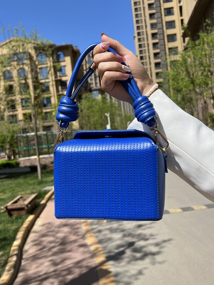 Mini Snap Button Design Bucket Bag | SHEIN