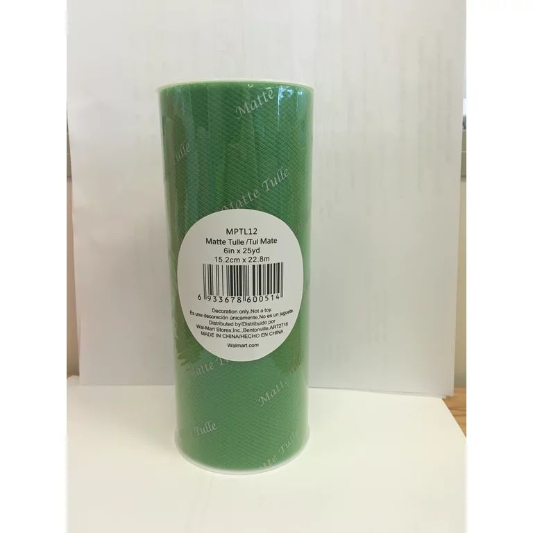 V.I.P. 6" Tulle Sewing & Craft Fabric By the Yard, Green | Walmart (US)