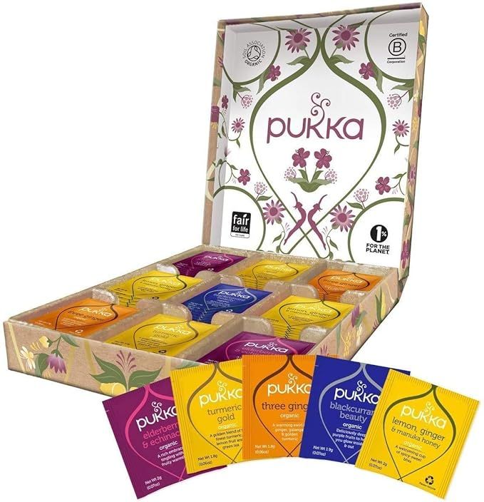 Pukka Herbs Support Selection Gift Box, Collection of Organic Herbal Teas, 45 Count | Amazon (US)