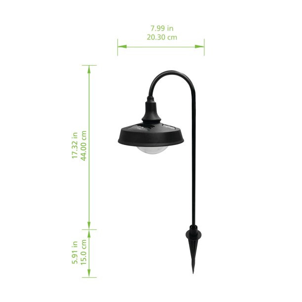 Better Homes & GardensBetter Homes & Gardens Solar Powered Matte Black Metal Landscape LED Pathwa... | Walmart (US)