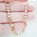 Rose Gold Filled Coin Choker Necklace 14-16" Adjustable | Amazon (US)