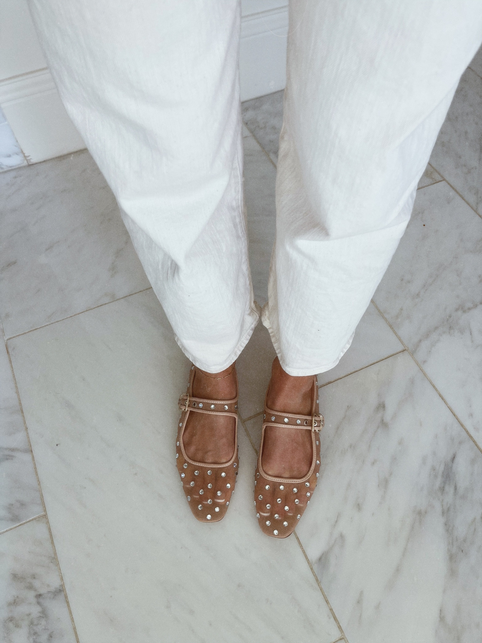 Embellished ballet flats 