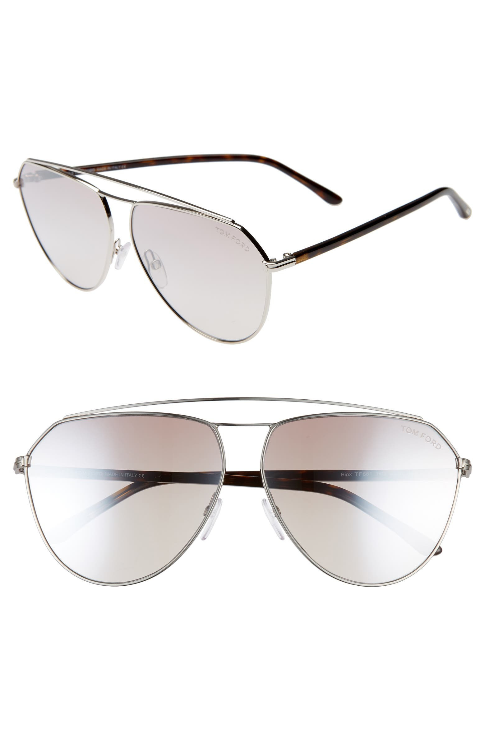 Tom Ford Binx 63mm Oversize Aviator Sunglasses | Nordstrom | Nordstrom