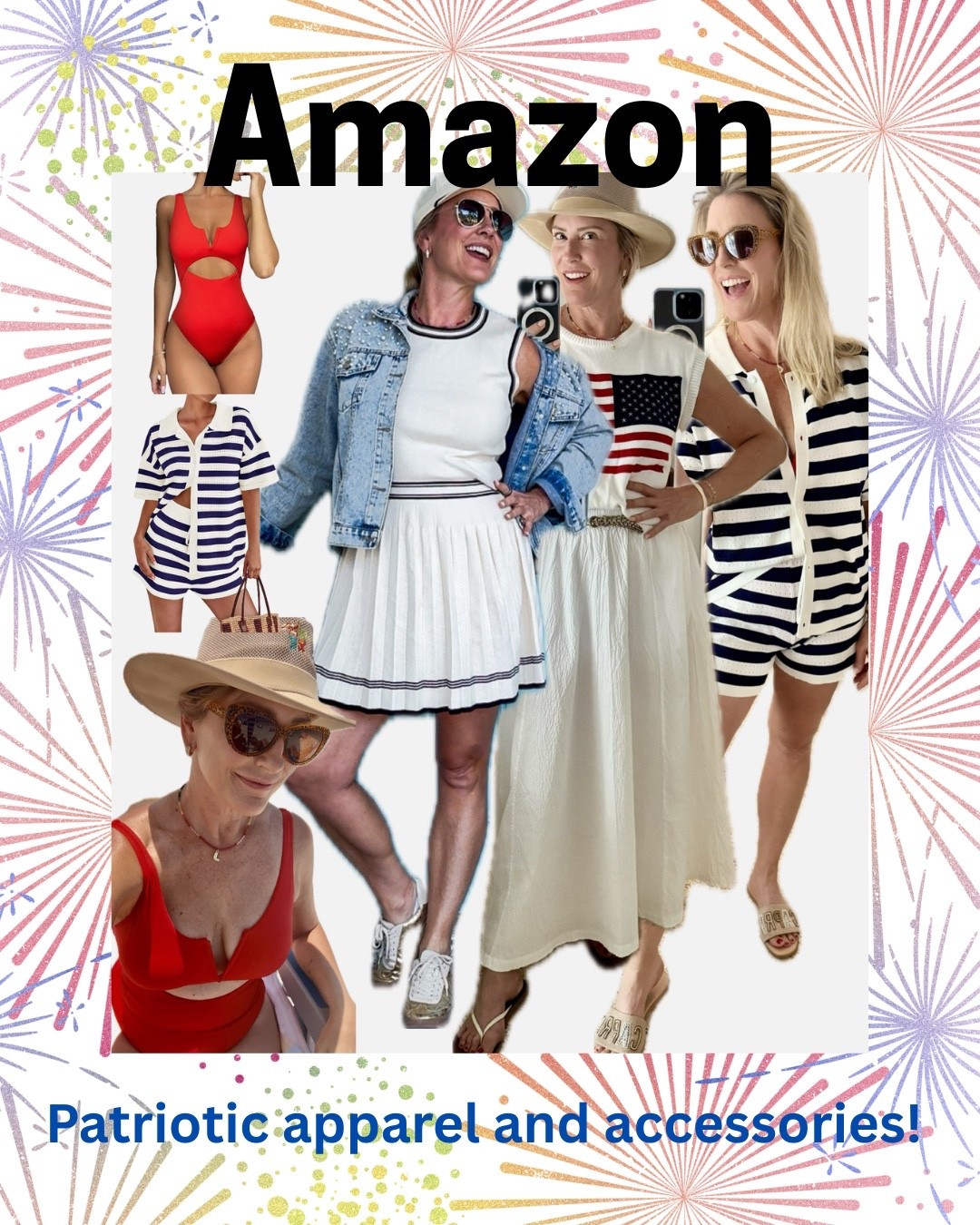 Things I am loving that are perfect for this week and any patriotic celebration! Linked these and more! All “exact” are Amazon and some additional options may be from other retailers. 

#patriotic #july4 #ootd #midsizestyle #redwhiteandblue 

#LTKOver40 #LTKMidsize #LTKStyleTip