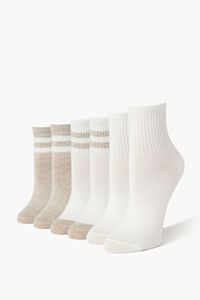 Varsity-Striped Crew Sock Set | Forever 21 (US)