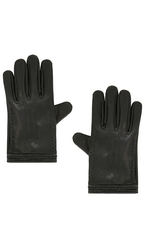 Found Braided Leather Gloves in Black. Size L/XL | Revolve Clothing (Global)