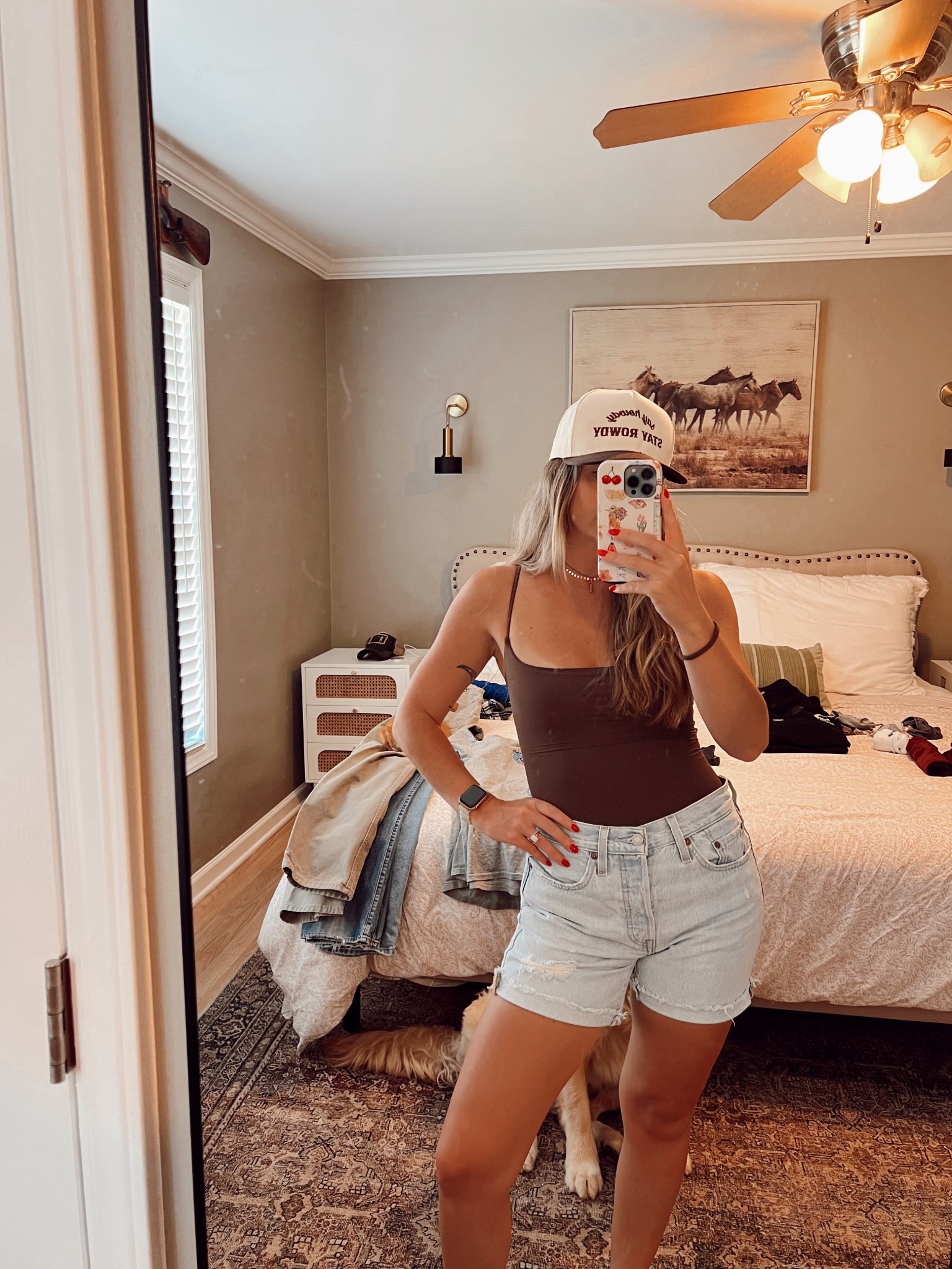 Size small in the skims duuupe. Sized up one in the Levi’s 
This tank is sooo buttery smooth!! Makes the chest look good too! 

#LTKFindsUnder50 #LTKStyleTip