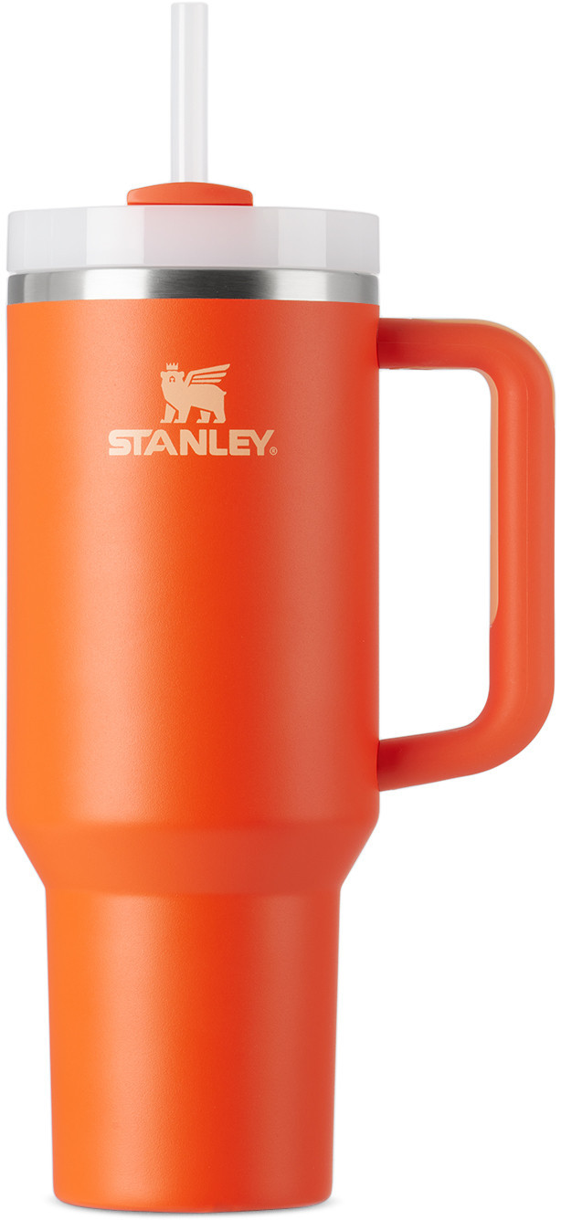Stanley Orange 'The Quencher' H2.0 Flowstate Tumbler, 40 oz | SSENSE