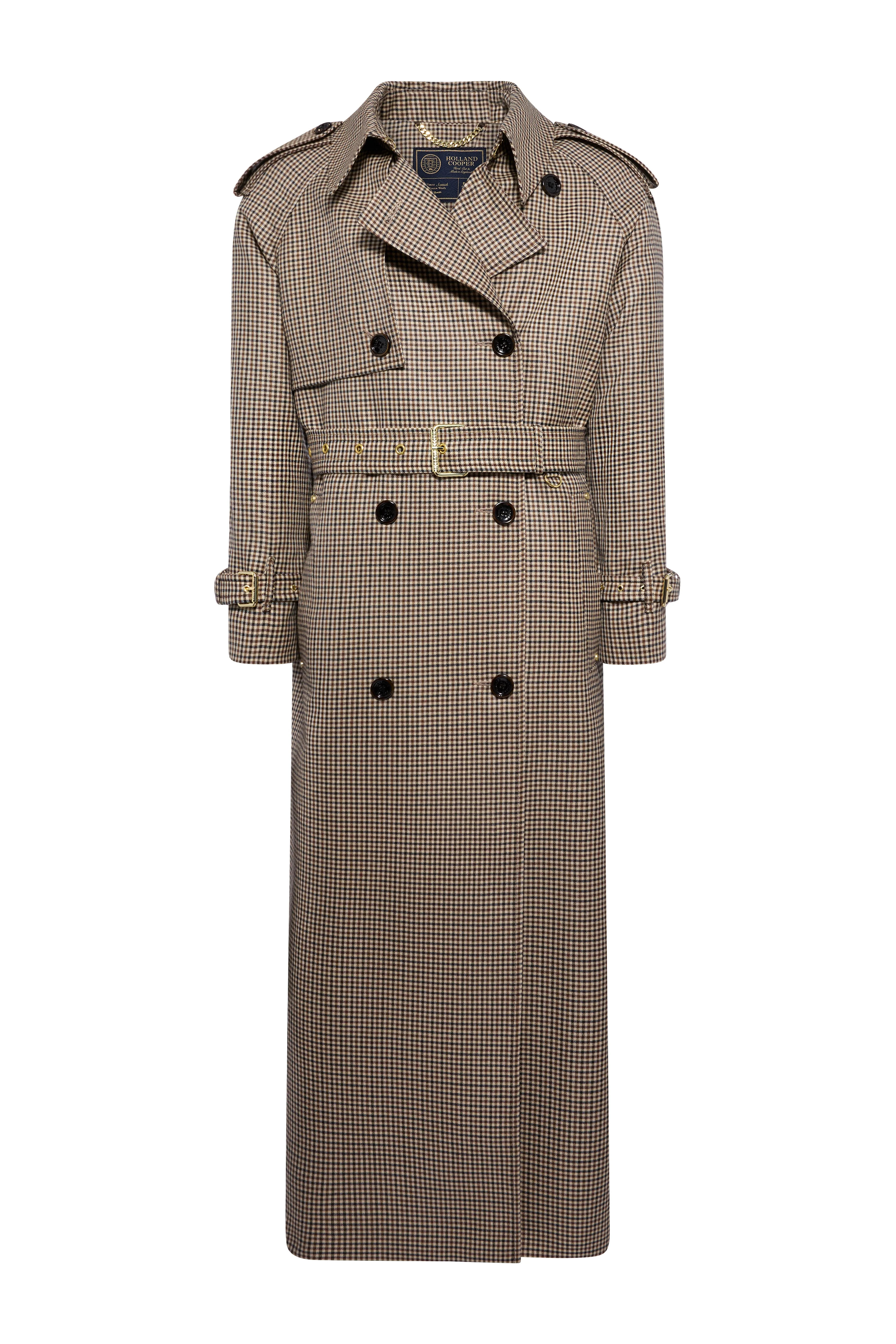 Full Length Soho Trench Coat (Westminster Tweed) | Holland Cooper
