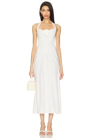 MAJORELLE Alora Midi Dress in Ivory from Revolve.com | Revolve Clothing (Global)