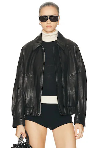 Dalma Relaxed Leather Jacket | FWRD 