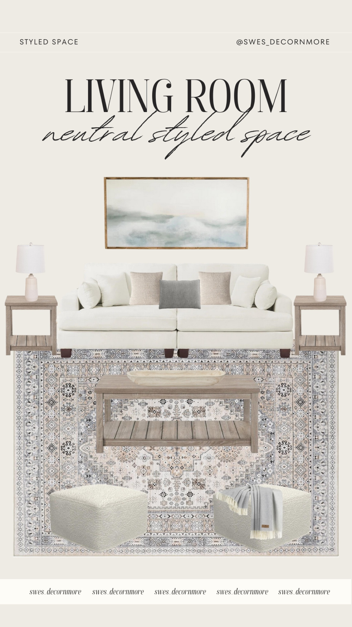 Here is a styled neutral living room space that would be perfect for all season and could be customized for the holidays or season with some relatable decor or throw pillows! 

#LTKHome #LTKStyleTip #LTKSeasonal