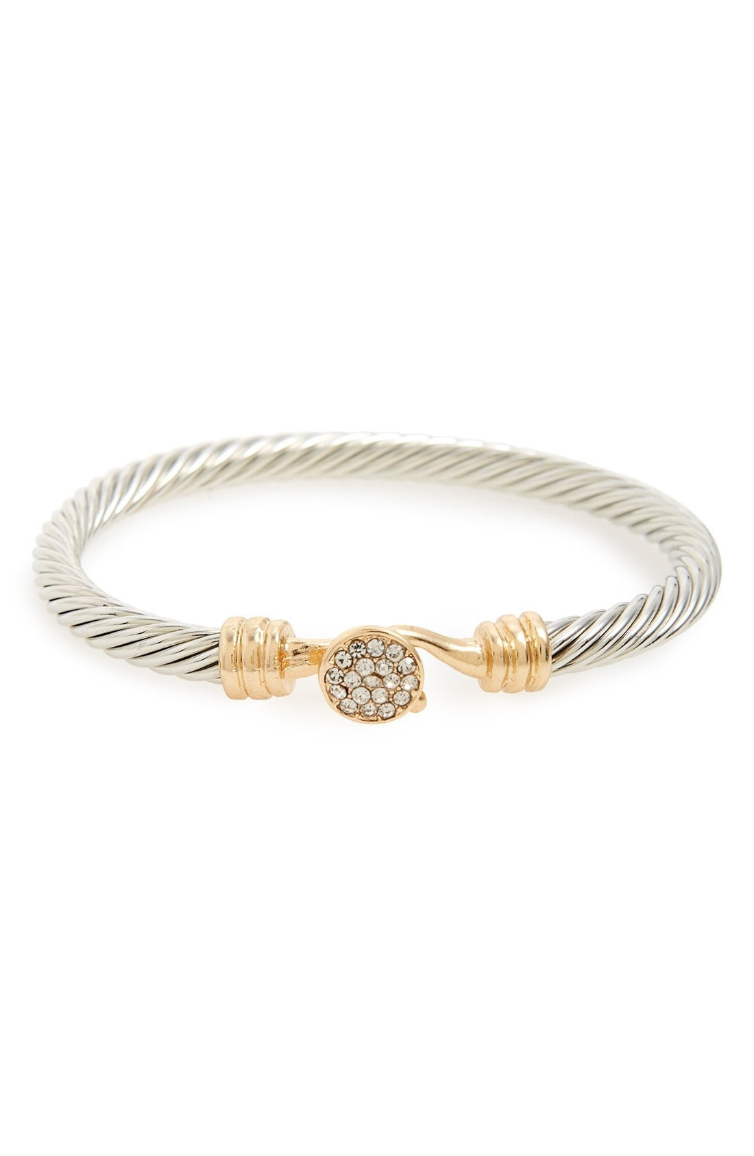 Pavé Disc Twist Bangle | Nordstrom