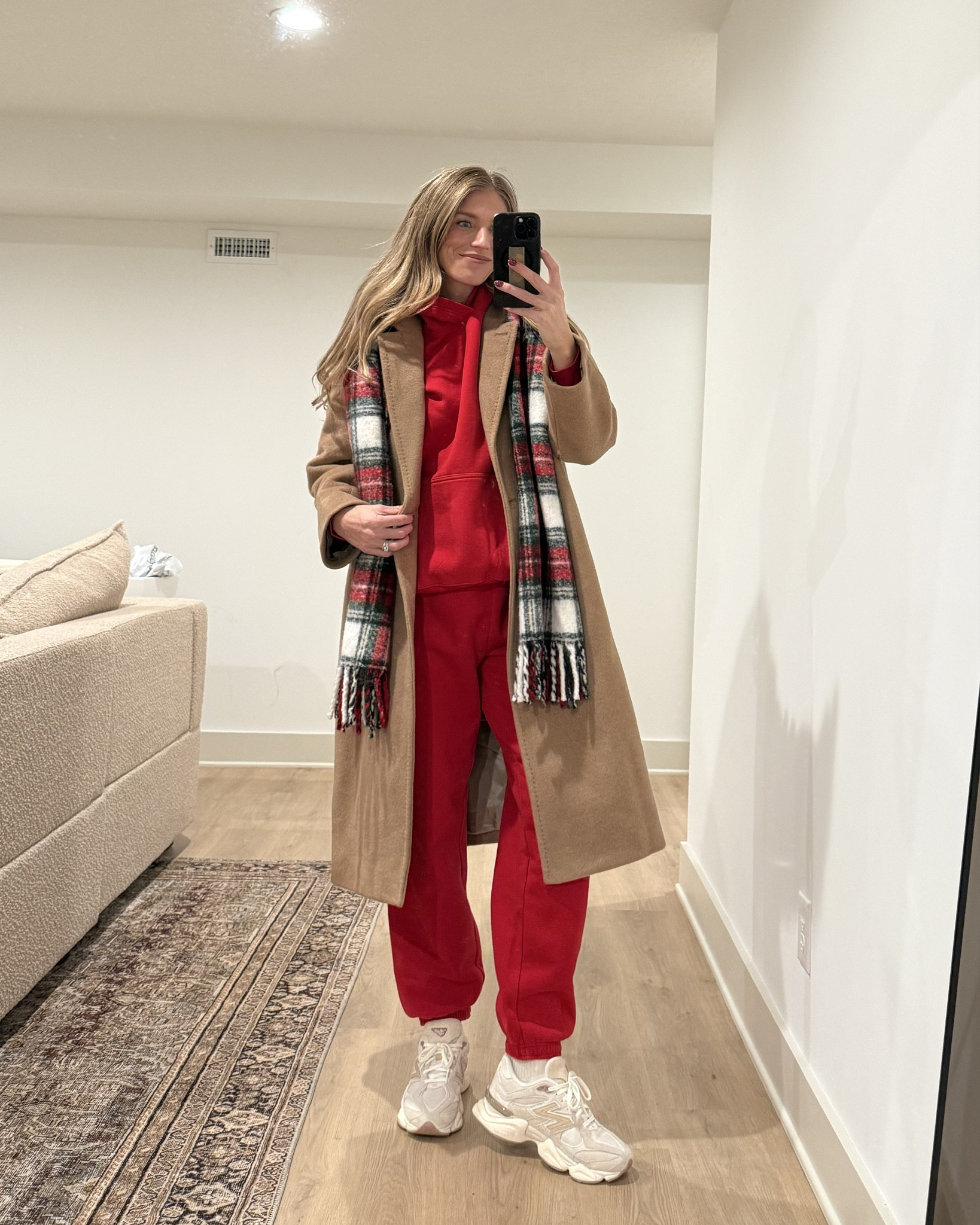 New York City during the holidays outfit ideas. 
Sizing: 
Joggers:Medium Tall  for bump
All tops: medium
Coats: Medium to layer thick sweaters (camel coat now comes in tall sizes!!!)
Drawstring pants: medium tall for bump! Made of a material that is almost impossible to wrinkle. I’ve had mine for over a year and I may have ironed them once!
Leggings: medium for bump
Jeans: run bigger.  Wearing 28 for bump

Holiday travel outfits, lounge set, wool coal, aritzia, Christmas outfit, New York City outfits, tall girl friendly, bump friendly, tall sizes


#LTKTravel #LTKHoliday #LTKTall