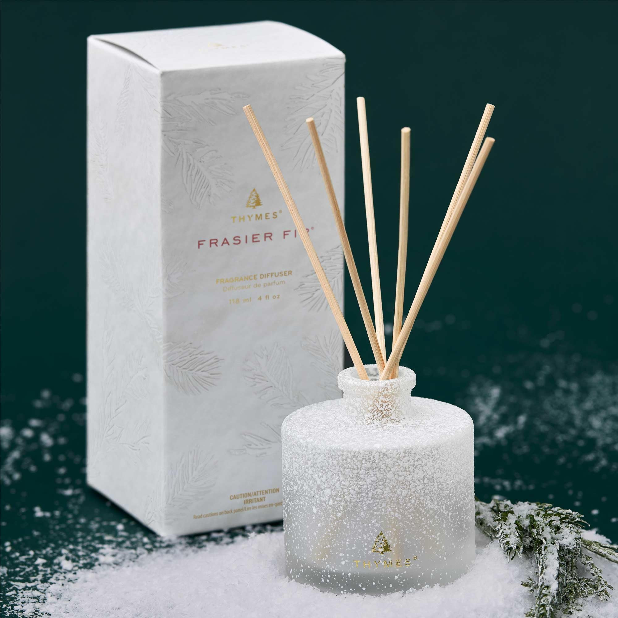 Thymes Frasier Fir Reed Diffuser Set – Includes Reeds, Fragrance Oil, and Frosted Glass Bottle ... | Amazon (US)