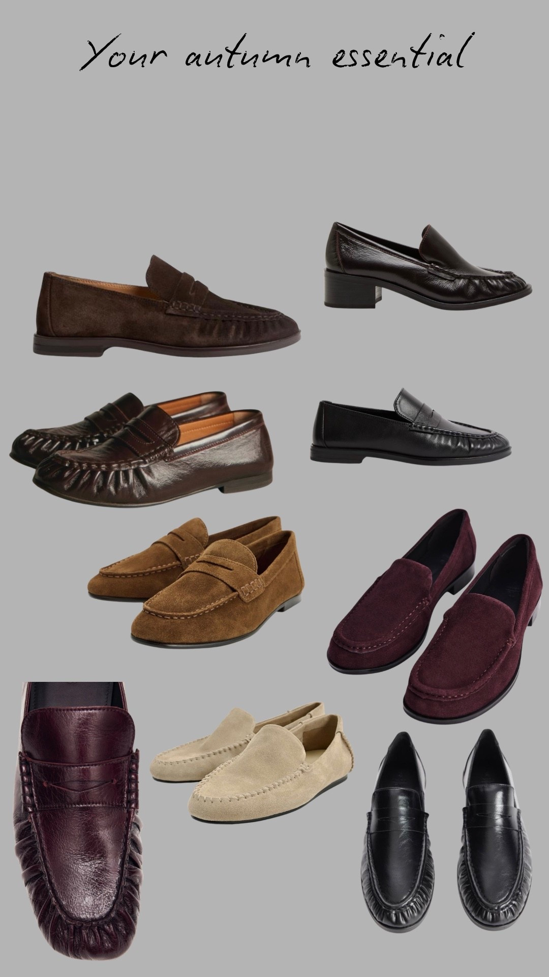 The essential autumn footwear. I adore loafers and have worn them for years. 
The ruched front is the key detail this season and burgundy tones are less harsh than black xx

#LTKshoes #LTKstyletip #LTKautumn