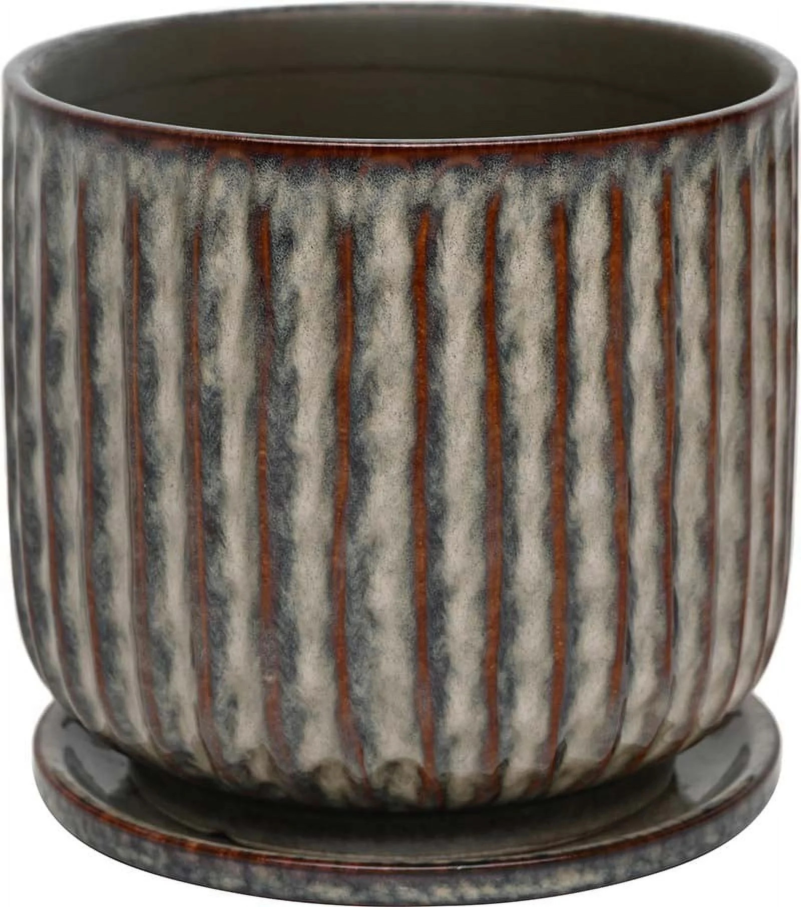 Better Homes & Gardens 8 Inch Ceramic Paul Planter with Attached Saucer | Walmart (US)