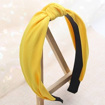Amazon.com : Kistreao Yellow Knotted Headband Knot Hair Bands Fashion Elegant Hair Accessories fo... | Amazon (US)