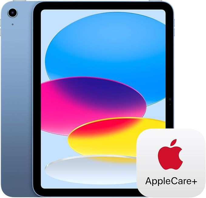 Apple iPad (10th Generation) Wi-Fi 64GB - Blue with AppleCare+ (2 Years) | Amazon (US)