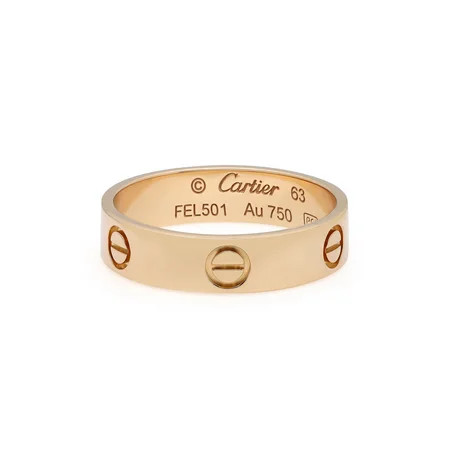 Cartier Love Classic Ring 18K Yellow Gold Size 63 US 10.5 | Walmart (US)