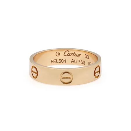 Cartier Love Classic Ring 18K Yellow Gold Size 63 US 10.5 | Walmart (US)