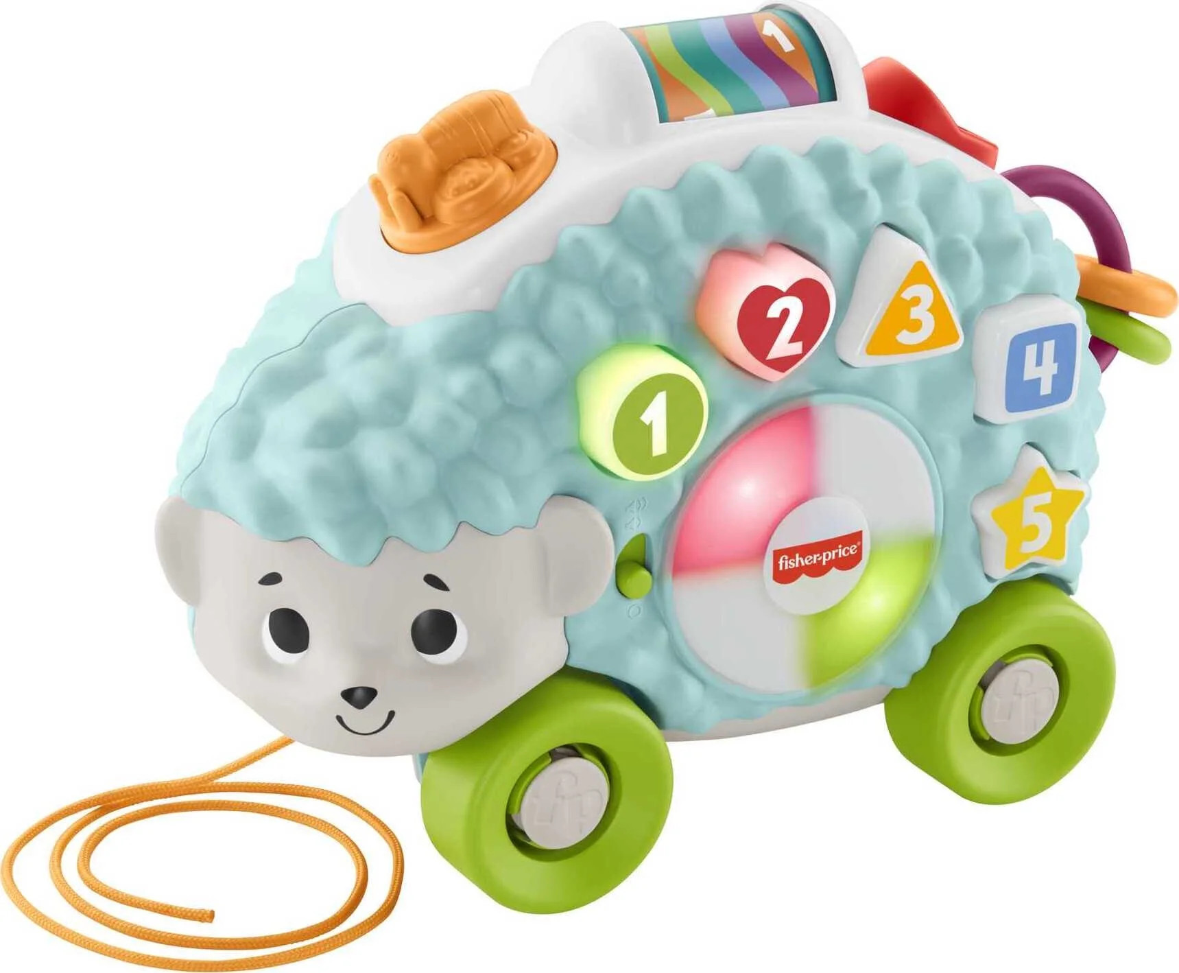 Fisher-Price Linkimals Happy Shapes Hedgehog Baby Learning Pull Toy with Lights & Music - Walmart... | Walmart (US)
