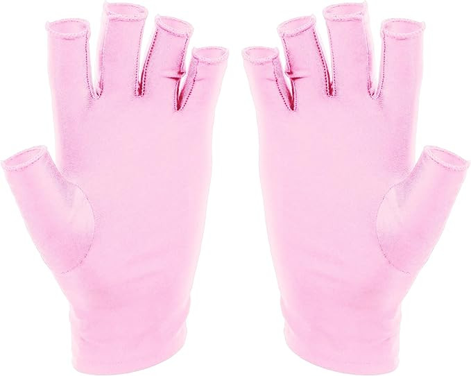 SUNUV LED Gloves for Gel Nails, UPF 50+ Anti UV Gloves for Gel Nail Lamp, Professional UV Gloves ... | Amazon (US)